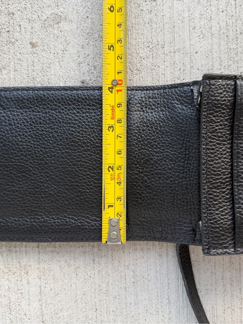 Brighton Leather Phone Crossbody Wallet Bag Black Embossed Love Hearts - Picture 5 of 6